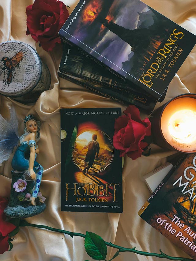 The Lord of the Rings and The Hobbit, by Rana S via Pexels